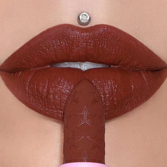 ✨ Jeffree Star Velvet Trap Lipstick Unicorn Blood Deep Red 💄💋 NWT - Picture 1 of 7